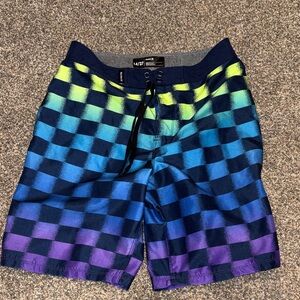 Hurley Multicolor Checkered Board Shorts